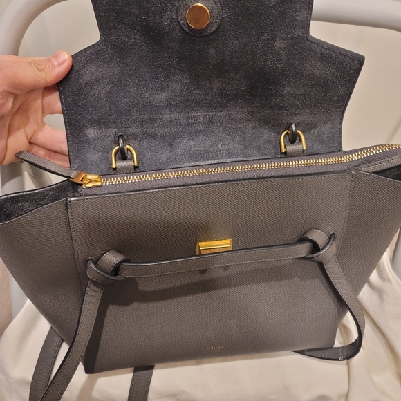 Celine Micro Belt bag in grained leather handbag - Picture 6 of 13